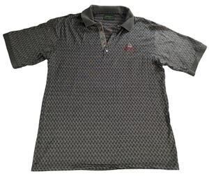 Bobby Jones Collection L Cotton Polo Shirt Made Italy Treedale Golf Club Gray